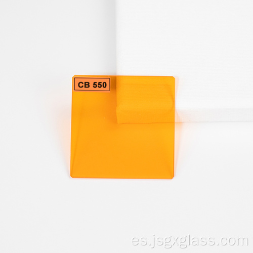 Filtros de fotografía CB550 de vidrio óptico naranja cortados